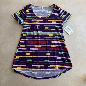 LulaRoe Blue Classic Tee • size XS • NWT